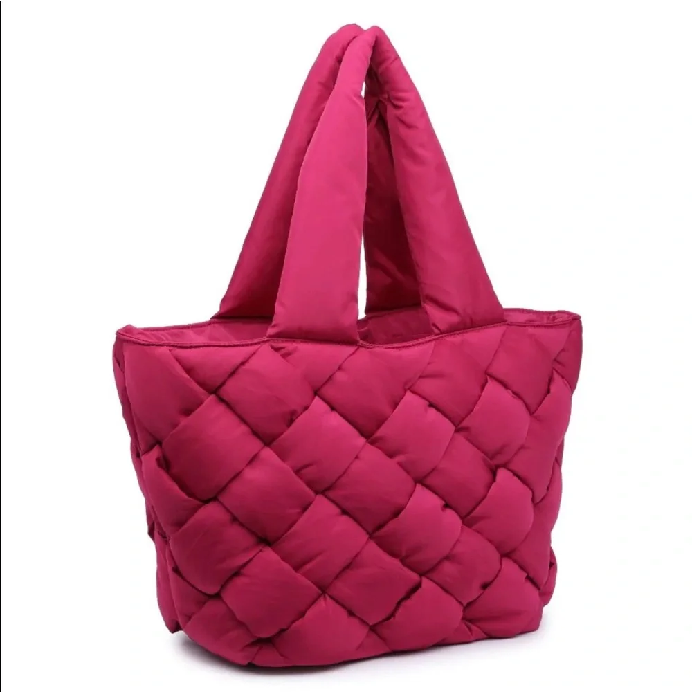 **SOLD**. NWT Sol and Selene INTUITION EAST WEST TOTE MAGENTA (pink) - Picture 7 of 9